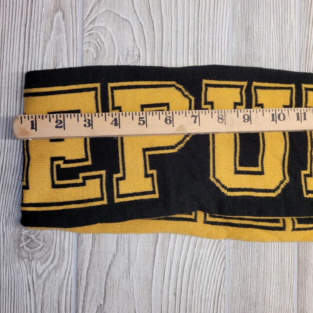Harry Potter Hufflepuff Scarf Knit Yellow Black Banner‎ Wizard Costume Cosplay